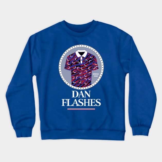 Dan Flashes Zubaz Dark Shirt Crewneck Sweatshirt by YudiDesign